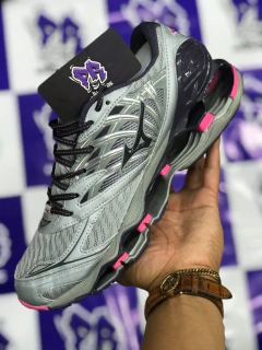 mizuno wave pro cinza/rosa na internet