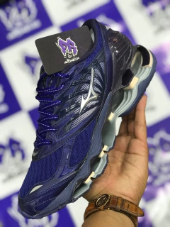 mizuno wave pro azul/rosa - comprar online