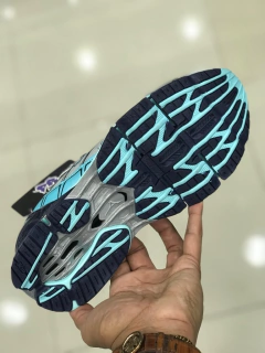 mizuno wave pro 7 cinza/azul bebe na internet
