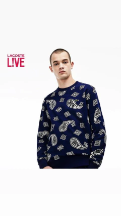 Moletom live Marineblau estampa Paisley (bandana) - edição limitada na internet