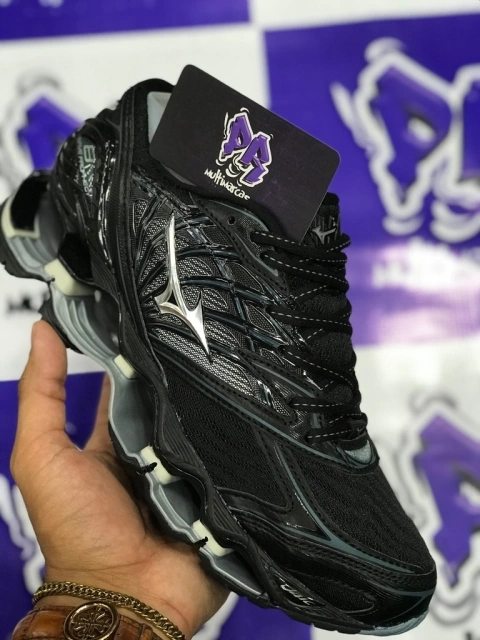 mizuno wave pro 8 preto/cinza