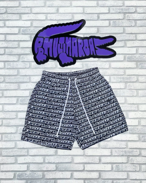 Bermuda lcst sport estampada - edição limitada (preto)