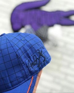 Boné andy quadriculado - raridade (azul royal) - loja online