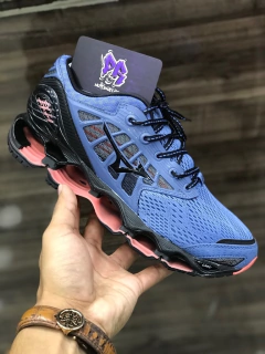 mizuno wave pro 9 azul e laranja