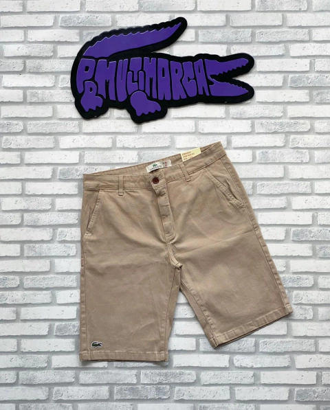 bermuda de sarja - edição limitada (bege)