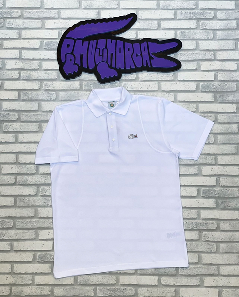 Polo roland garros piquet duplo- edição limitada (branco)