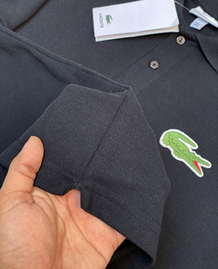 polo piquet big croc - edição limitada (preto) - PR multimarcas