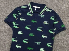 Polo Lacoste print golf site - edição limitada (azul marinho) na internet