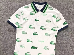 Polo Lacoste print golf site - edição limitada (branco) - comprar online