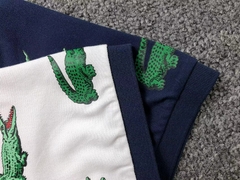 Polo Lacoste print golf site - edição limitada (azul marinho)