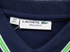 Polo Lacoste print golf site - edição limitada (azul marinho) - loja online