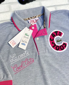 polo cool cats edição C - raridade - cinza e rosa na internet