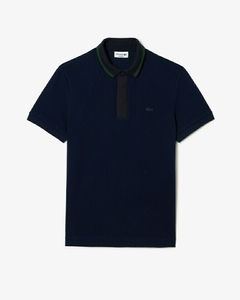 Polo smart paris regular fit com gola contraste - edição limitada (azul marinho) - comprar online
