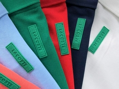 Polo Lacoste monocromático edição site detalhes nas costas - limitado (vermelho)