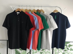 Polo Lacoste monocromático edição site detalhes nas costas - limitado (azul marinho)