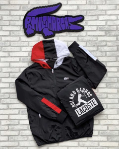 corta vento roland garros - edição limitada (preto)