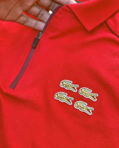 Polo de zíper 4k gold - edição limitada (vermelho) - loja online