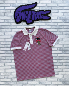 polo cool cats raridade - vermelho/cinza