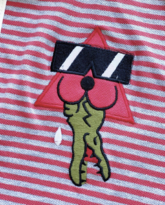 polo cool cats raridade - vermelho/cinza - PR multimarcas