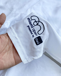 bermuda sport miami open - refletivel com forro (branco)