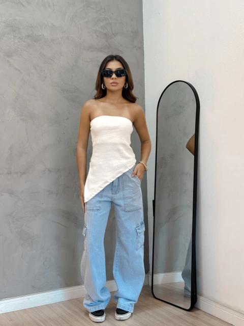 CALÇA CARGO JEANS - comprar online