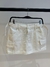 Saia jeans cargo branca. - Studio Barros.