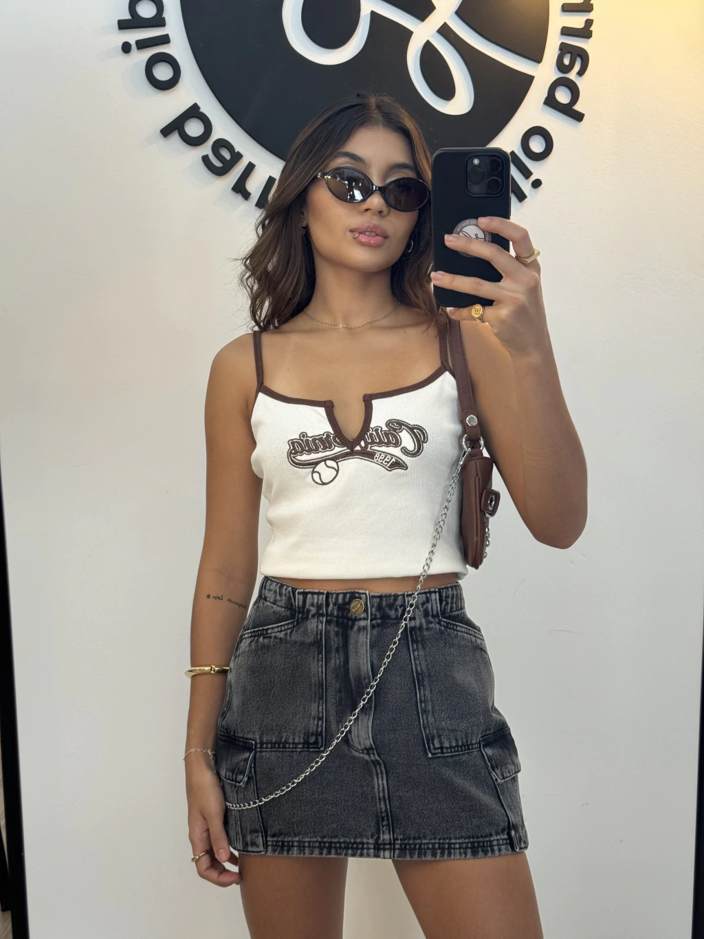 Saia Jeans Cargo Boheme.