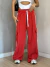 Calça cargo listras vermelha. - Studio Barros.