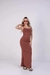 Vestido Aurora marrom. - comprar online