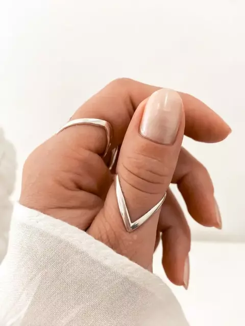 anel boca de tubarão prata 925