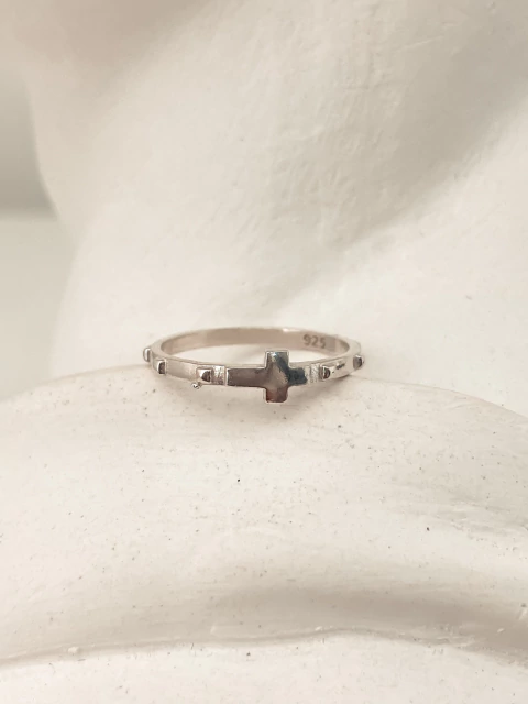 anel tercinho prata 925