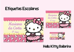 Etiquetas Escolares - Hello Kitty Bailarina - comprar online