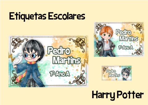 Etiquetas Escolares - Harry Potter