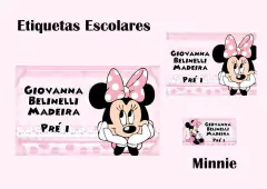 Etiquetas Escolares - Minnie
