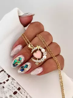 Collar Lunita + corazon