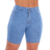 Short Jeans Meia Coxa Feminino Cintura Alta Com Lycra Levanta Bumbum
