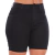 Short Jeans Preto Meia Coxa Feminino Cintura Alta Com Lycra