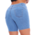 Short Jeans Meia Coxa Feminino Cintura Alta Com Lycra Levanta Bumbum