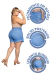 Short Saia Jeans Plus Size Feminino Cintura Alta Com Lycra