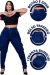 Calça Jeans Plus Size Cargo Skinny Feminina Cintura Alta Stillger