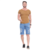 Imagem do Bermuda Jeans Masculina Barra Desfiada Destroyed Sem Lycra