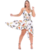 Vestido Midi Frente Única Estampado