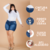 2 Shorts Jeans Plus Size Feminina Cintura Alta Levanta Bumbum na internet
