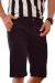 Bermuda Jeans Preta Masculina Com Lycra Lisa Slim Stillger