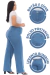 Calça Jeans Wide Leg Plus Size Feminina Azul Claro Stillger