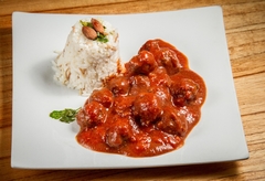 ALBONDIGUITAS CON ARROZ PORCION GRANDE