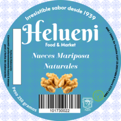 NUECES MARIPOSA NATURALES HELUENI X 250GR
