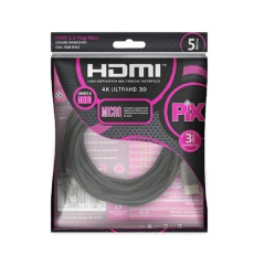 Cabo Micro HDTV - HDTV 2.0 4K HDR 19 Pinos 5 Metros