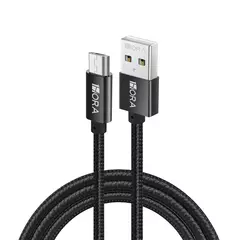 Cabo Micro USB para USB - A 2.4A 1M Preto