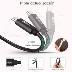 Cabo Micro USB para USB - A 2.4A 1M Preto na internet